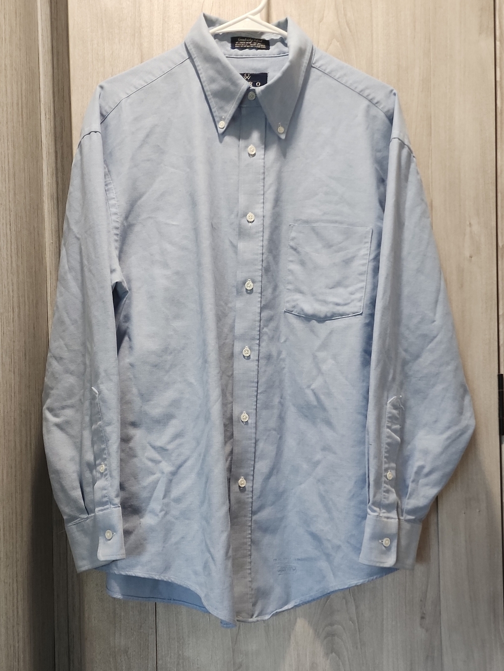 ENRO Cambridge Oxford Light Blue Button Down Dress Shirt Men's | 17.5/34